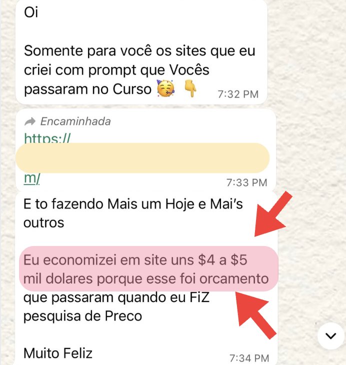 Depoimento de aluno: economizou de 4 a 5 mil dólares criando sites com o que aprendeu no curso