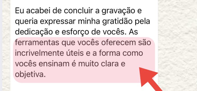 Depoimento de aluna: as ferramentas são incrivelmente úteis e o ensino é claro e objetivo